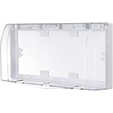 PATIKIL Outlet Cover Box Plastic Outdoor Outlet Cover 11.02"x4.72"x1.77" | Transparent,Electrical Plug Protector Waterproof,for 86 Type Switches