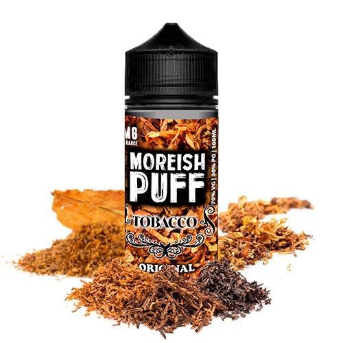 Moreish Puff Tobacco Original 0mg 100ml Shortfill E-Liquid | Rich Tasting 100% Authentic Juice | Nicotine Free 0%