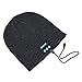 Shnmin Bluetooth Beanie Hat For Men Women Wireless Knit Music Cap Built-In Microphone Christmas Gift (Dark Gray)