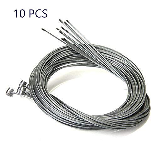 outopen 10pcs Road Bike MTB Gear Bicycle Brake Line Shifter Core Inner Cable Wire 2M