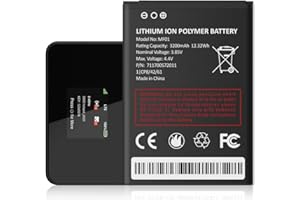 Soseieiu MF01 Replacement Battery,3200mAh 2025 New Upgrade high Capacity Battery Model MF01 for AT&T Turbo Hotspot 2 (CT2MHS01) MF01 1ICP8/42/61 PN 711700572011