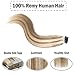 Hairro 18 Inch 50g Tape in Hair Extensions Highlight Human Hair Long Straight Hair Seamless Skin Weft Invisible Double Sided Tape 20pc/pack +10 Free Tape Bonds Golden Brown Mix Bleach Blonde