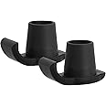 Kotiorname Walker Ski Glides,Walker Accessories for Seniors Folding Walkers, Universal Fit All 1-1/8" Tube Shaft Walker, 2Pack (Black)