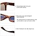 Real Solid Handmade Zebra Wood Wooden Sunglasses for Men & Women, Polarized Lenses (Ice Blue Lens)