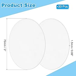 PATIKIL 3" Acrylic Circles, 30Pcs 0.06" Thickness