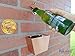 RiLahy Vintage Wall Mounted Bottle Opener and Wall Mount Bottle Cap Catcher Set Color Rustic Antique Copper Made From Plated Stainless Steel with Screws for Removing Glass Beer and Soda Bottles Caps