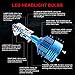 DWVO 9005 HB3 LED Headlight Bulbs, 6500K 16000Lm Super Bright Hi/Lo Beam Headlight Conversion Kit