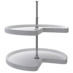 Rev-A-Shelf 32" Kidney Shaped Dual Tier Lazy Susan