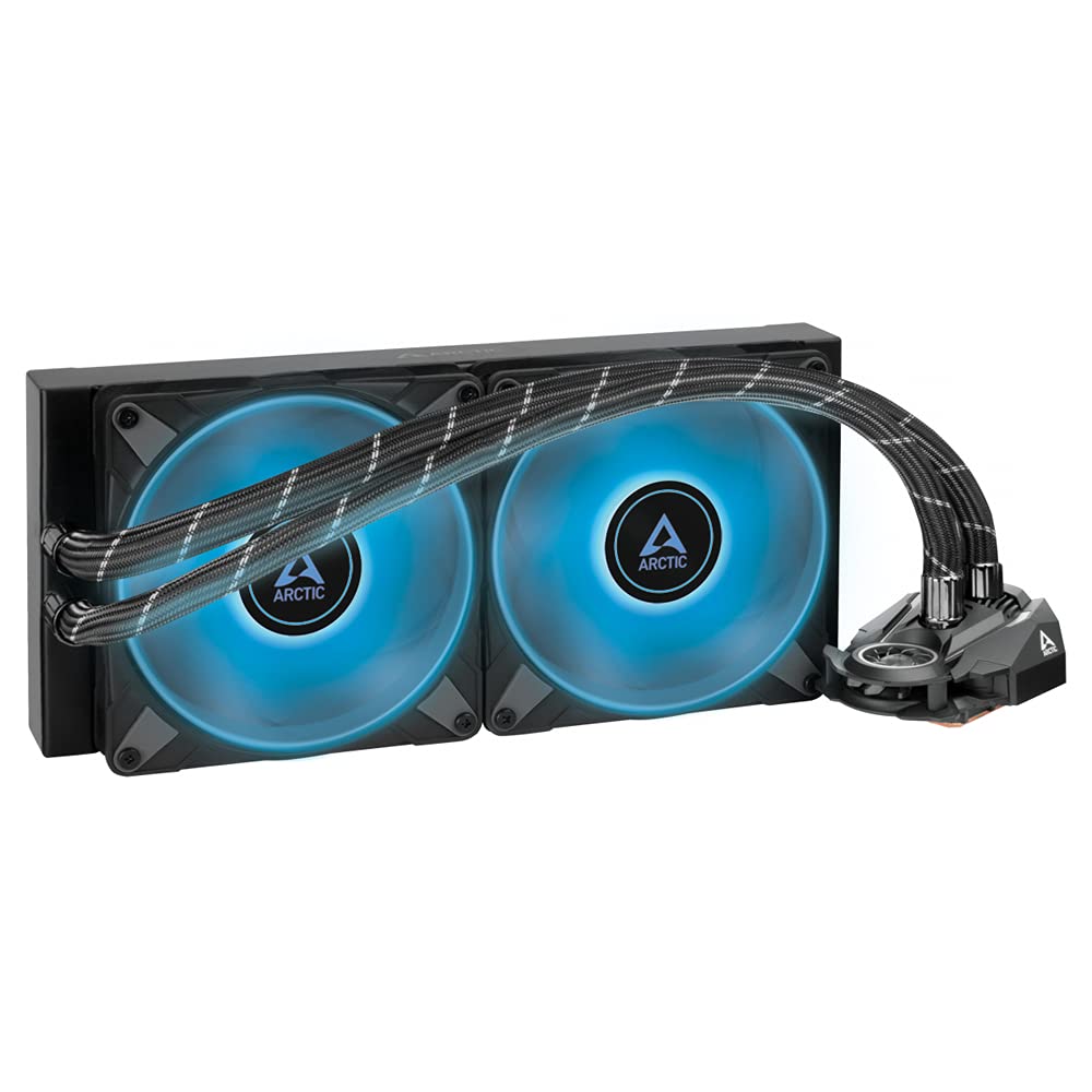 ARCTIC Liquid Freezer II 280 RGB - Multi-compatible all-in-one CPU AIO water cooler with RGB, efficient PWM-controlled pump, fan speed: 200-1900 RPM, LGA1700 compatible - Black