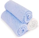 D.A.Y. Republic 3 Pack Microfiber Baby Face Wash Cloths 28x28cm Pink/White view 4