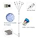 Gempion Multi Charging Cable, 3ft 4 in 1 USB Charger Connector for iPhone 6s, 6 Plus, 5S, Micro USB for Samsung Galaxy S6 S5 S4 Note 3 Power Bank Portable Charger and More (White & Blue)