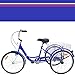 H&ZT Tricycle 1-Speed Trike Cruiser Bike 3 Wheeled Bicycle w/Large Basket and Maintenance Tools, Teenager Men’s Women’s Cruiser Bicycles (Blue, 1 Speed, 20″)thumb 1