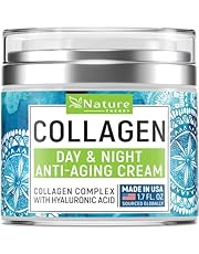 Collagen Cream - Anti Aging Face Moisturizer - Day & Night - Made in USA - Natural Formula with Hyaluronic Acid & Vitamin C - Cleanse, Moisturize, and Protect Your Skin