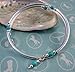 Southwestern Turquoise Natural Stone and Sterling Silver-Plated Wrap Bracelet by ArtsParadis