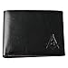 Black Patent Leather Square & Compass Bi-Fold Masonic Wallet