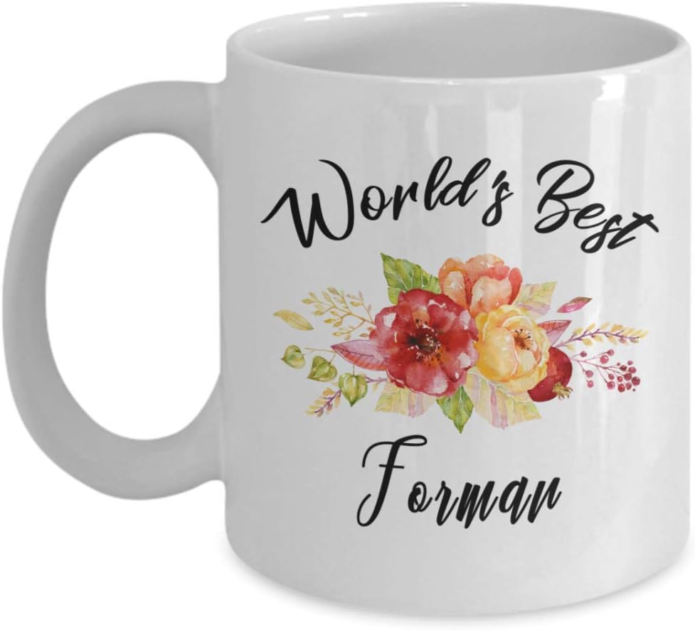 Forman Mug - World's Best - Funny Novelty Ceramic Coffee & Tea Cup Cool Gifts For Men Or Women With Gift Box