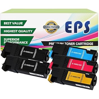 EPS Replacement 5PK Toner Set for Phaser 6500, Phaser 6500DN, Phaser 6500N, WorkCentre 6505, WorkCentre 6505DN, WorkCentre 6505N (2 BK, 1 Cyan, 1 Magenta, 1 Yellow)