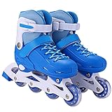 ANCHEER Inline Skates Kids Roller Skates for Women Girls 2-in-1 Quad Skate Adjustable Boys Kid Rollerblades Toddlers Youth Outdoor Size 12-8 Christmas Birthday Gifts