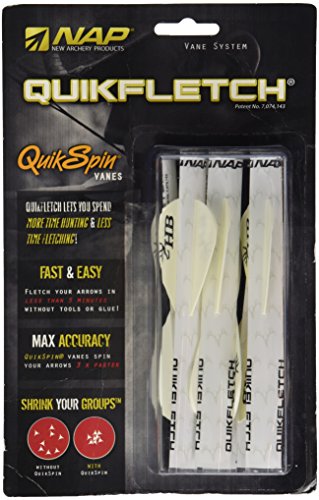 Quikfletch New Archery Products Nap 2" Heartland Bowhunter - White (6 Pack)