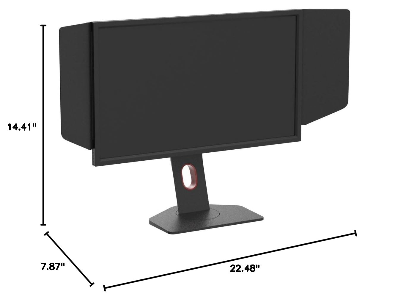 BenQ Zowie XL2566K 24.5 Fast TN in 360Hz Gaming Monitor | Motion Clarity DyAc⁺ | 1080p | XL Setting to Share | Custom Quick Menu | S Switch | Shield | Smaller Base | Adjustable Height & Tilt, Black