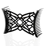 HairZing Celtic Comfy Comb, Hair Accessory Perfect for Easy UpDos and Twists, Black, Medium