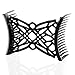 HairZing Celtic Comfy Comb, Hair Accessory Perfect for Easy UpDos and Twists, Black, Medium