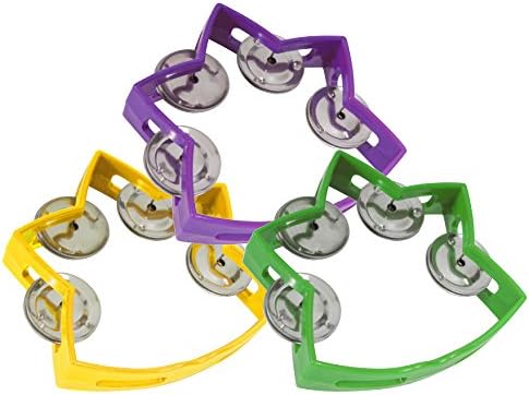 Sound Choice Set of 3 Star Tambourines (5.5x4.5 in)
