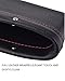 2 Set PU Leather Car Pocket Organizer Seat Console Gap Filler Side - ( Black )