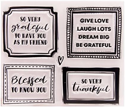 Haayward Blessed DIY Silicone Clear Stamp Cling Seal Scrapbook Embossing Album Decoration
