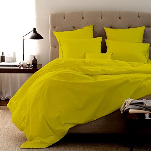 Linen Shoppe 800 Thread Count 100% Egyptian cotton Fabric Sheet Set Ultra Soft Durable Italian Finish Premium Quality Bedding Set With 24” Deep Pocket Cal-King, Yellow