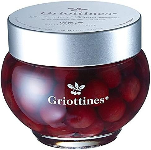 Griottines Morello Cherries in Liqueur and Kirsch Unique Recipe From France, 11.8 oz. (3 Pack)