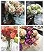 Meiliy Silk Artificial Flower Fake Floral Rose Flower Simulation Rose for Home Hotel Office Wedding Party Garden Craft Art Decor, Pink