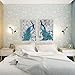 HaiMay 2 Pack 5D DIY Diamond Painting Kits Full Drill Diamond Painting Wall Decoration Rhinestone Diamond Embroidery Paintings, Peacocks(12x16 inch)