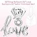 Bride to BE Balloon, 28Pcs, Latex Baloons for Bridal Shower Bachelorette Party Decor Kit(Silver)