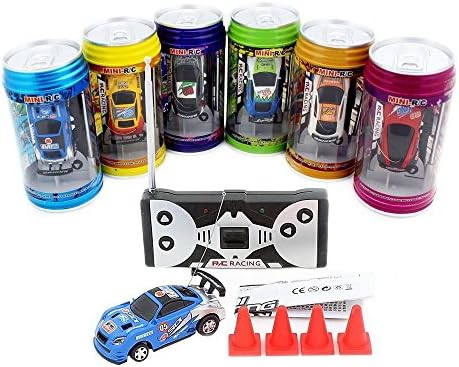 Toys RC Cars Electric Mini Coke Cans Cute Cartoon Race rc Car toy for 3-12 Years old Kids Toddler Baby Girls Boy Racing Play Vehicles Remote Control (Random Color) (49MHZ)