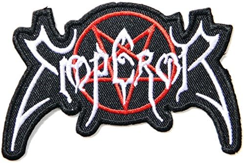 4" Wide x 2.75" Tall EMPEROR Music Band Heavy Metal Punk Rock Logo Sign Badge Patch
