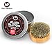 Beard Brush For Men - Premium Small Travel Pocket Brush - 100% Natural Firm Horse Hair, Eco Friendly and Soft Bristles - Best For Grooming, Facial Hair, Moustaches, Balms and Oils