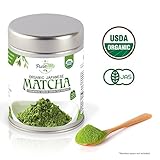 Organic Japanese Matcha Green Tea Powder, Ceremonial Grade Premium Japanese Tea (For Sipping as Tea) - [40g Tin]