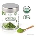 PureTea - Organic Japanese Matcha Green Tea Powder, Ceremonial Grade - [40g] (Reusable Airtight Tin) - Perfect for Sipping as Tea, Lattes, Smoothies and Cooking. 40g (1.41 oz)