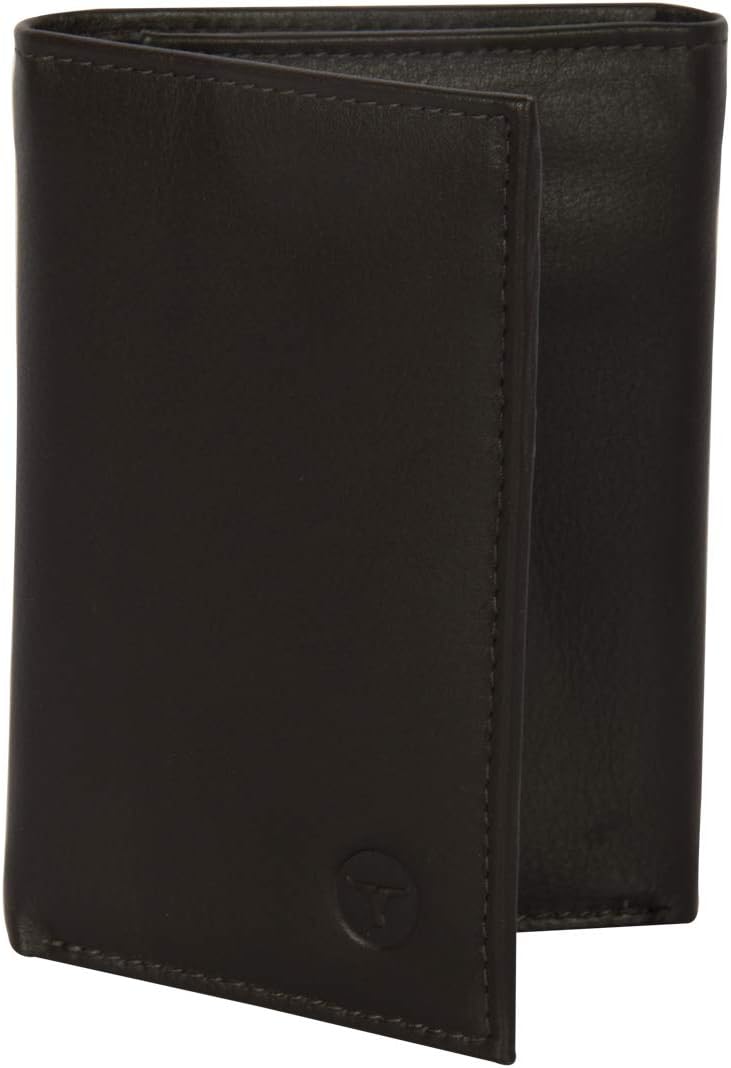 Ufficio Classic Collection Men's Trifold Genuine Leather Wallet | Brown