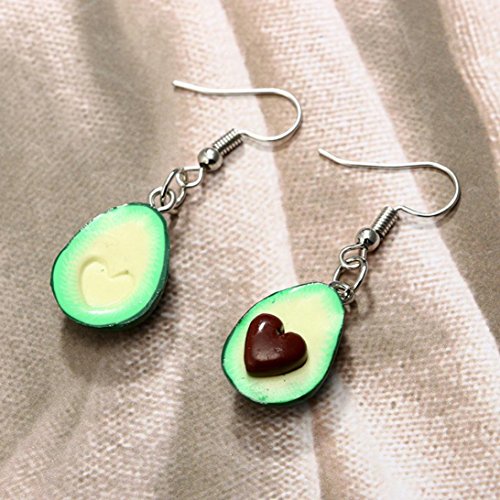 image for Women Earrings,Lethez Hot Sales Heart-shaped Avocado Dangle Earrings F