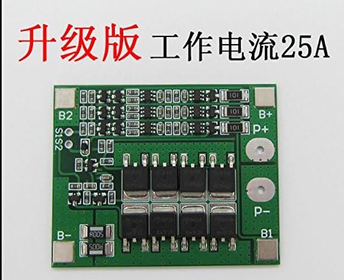 AuBreey 3S 12V 25A with Balance Li-ion Lithium Battery 18650 Charger Battery Protection Board 11.1V 12.6V
