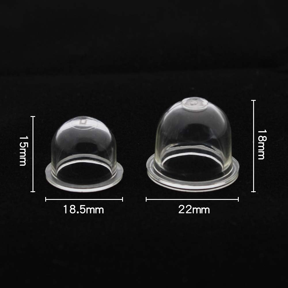 KingYH 12 Pack Universal Petrol Fuel Primer Bulb 19mm and 22mm Mower