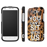 NakedShield ZTE N9516 Imperial 2 (Us Cellular), (You Can't Sit with Us - Leopard) Total Hard Armor LifeStyle Phone Case