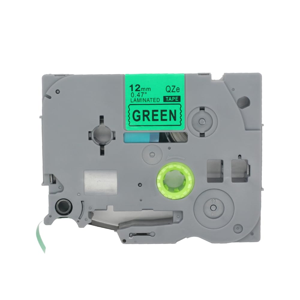 BROVACS 1 Pack Black on Green Laminated Label Tape Compatible for Brother P-Touch Label Printer TZ 731 TZe 731 12mm 1/2" OPA4731