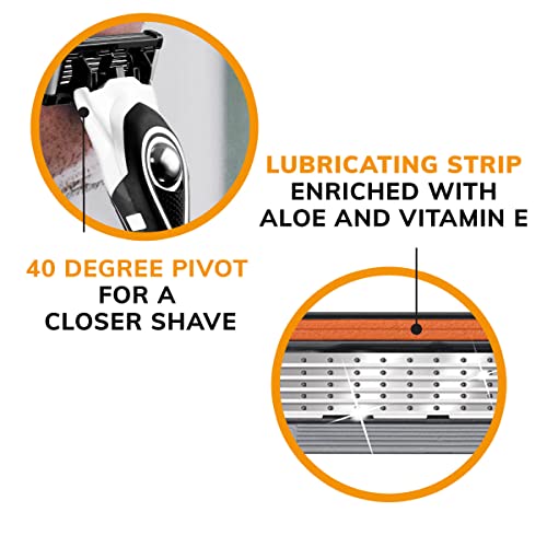 BIC Hybrid Flex 5 Titanium 5 Blade Disposable Razors for Men, For a ...