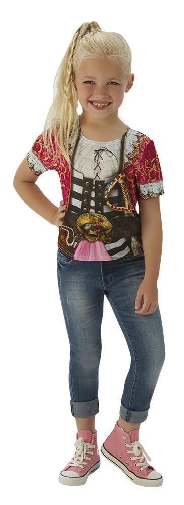 Rubies 630696M Official Pirate T-Shirt Book Week Costume, Kid's, Medium (5-6 Years) Halloween