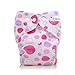 LBB Baby Cloth Diapers Pocket Diapers With 2 Inserts, One Size, Pink Dots