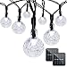 Binval Solar String Lights 30 Led Crystal Ball String Lights Waterproof Fairy Lighting for Home,Outdoor,Patio,Landscape,Holiday Decorations