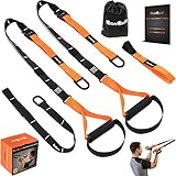 QonQuill BodyWeight Fitness Training Kit | Resistance Straps Trainer for Full Body Strength| Multiple Anchoring Solutions with Easy Setup for Home, Gym & Outdoor Workouts